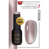 Cr-Oje Kalıcı Oje Korean Cat Eye, Kristal Efektli Manyetik Cat Eye / Kedi Gözü CR026 (5 ML) - Mor