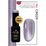 Cr-Oje Korean Cat Eye Kristal Efektli Manyetik Cat Eye / Kedi Gözü-CR029 (12 ML) - Mor