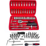 Cr-V Max 1/4 Cırcırlı 46 Parça Lokma Anahtar Takımı Bits Uç Seti Tam Set Germany ( Lisinya )