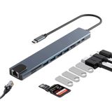 Cr20 10in1 Mac-book Thunderbolt 3 Uyumlu Adaptör Çevirici Hub Type-c'den 4k30hz Hdmı, Usb 3.0, Type-c Pd 100w 20v 5a Hızlı Şarj, Type-c 3.1 Data Port, Sd Ve Micro Sd Kart Okuyucu Rj45 100mbps
