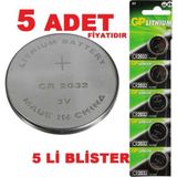 Cr2032 Cr 2032 Lithium Cell Battery 3v 3 Volt Cr2032 Dl2032 2032 Bios Kumanda Hafıza Pili