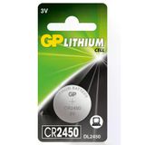 Cr2450 2450 Boy Lityum Dugme Pil, 3 Volt, Tekli Kart