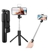 Cr27 4in1 Bluetooth Kumandalı, Selfie Çubuğu, Tripod Monopod, Led Işık, Deklanşörlü, Canlı Yayın Standı Telefon Tutucu Katlanabilir Genişletilebilir