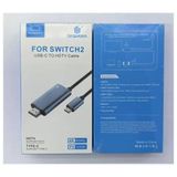 Cr36 Switch 2 için Görüntü Aktarıcı Adaptör Çevirici Type-C 3.1'den HDMI HDTV 4K 60Hz PD 100W Şarj 2 Metre Kablo Thunderbolt 3 Uyumlu