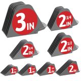 CR8GR8 7,5 cm (7,5 inç) Clipper Guards, saç kesme kılavuzu tarakları, Wahl makasları için birinci sınıf Mega kesme kılavuzu/taraklar, 3,5 - 7,5 cm (3,5 inç) arası 8 kesme uzunluğuna sahip çoğu boyuta uyar Wahl makası
