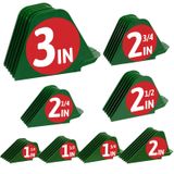 CR8GR8 7,5 cm Clipper Guards, Saç Kesme Makinesi Kılavuzu Tarakları, Wahl Makasları için Premium Mega Kesme Kılavuzları/Taraklar, 3,5 - 7,5 inç arası 8 Kesme Uzunluğuna Sahip Çoğu Boyuta Uyar Wahl Makaslar (1,25 - 3 inç arası 8 adet, Yeşil)