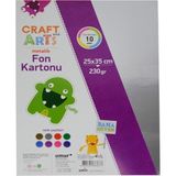 Craft and Arts Craft Arts Craft And Arts Metalik Fon Kartonu 25X35CM - Renkli