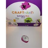 Craft and Arts Pembe Renkli Orta Eva Kesen Şekilgeç 5/8 '' 1,5 cm 1 Adet