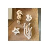 Craft Denizaltı Teması Ahşap Baskı Kalıbı Kumaş Baskı Kendin Yap Set