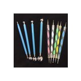 CRAFT HOBİ Çiçek Top Ütü Dot Mandala Kalemleri 9'lu Set Metal Başlıklı, Mandala Kalemi, Taş, Ahşap Dot Kalem