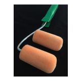 CRAFT HOBİ Iz Bırakmayan Kadife Kaplı Sünger Rulo Set / 2 Adet Kadife Kaplı Rulo 7 Cm + Rulo Sapı 27 Cm