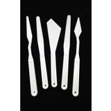 Craft Hobi Resim Ve Heykel Çalışmaları Için 5li Plastik Spatülla Seti Spatula