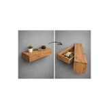 CRAFT HOUSE ART DESIGN Gökar Premium Gizli Bölmeli Duvar Rafı - Ahşap Dekoratif Gizli Kasa