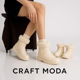 Craft Moda Anne & Çocuk Içi Kürklü Su Geçirmez Kışlık Bot – Uyumlu Kombin Modeli - Açık Pembe