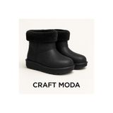 CRAFT MODA Çocuk Bot İçi Kürklü Su Geçirmez Anne Çocuk Uyumlu Kar ve Yağmur Botu