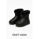 CRAFT MODA Çocuk İçi Kürklü Su Geçirmez Yağmur & Kışlık Bot