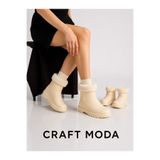 CRAFT MODA Su Geçirmez Kışlık Bot İçi Kürklü Kadın Çocuk Bot Anne Çocuk Kombin Kar Yağmur Botu