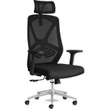 Craft Ofis Sandalyesi Baş Destekli Ergonomik Çalışma Koltuğu Kumaş (Siyah) - Çok Renkli - 1 Adet