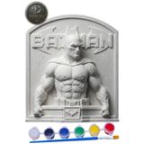 Craft3D Atölye Batman 15 cm Taş Biblo Figür Boyama Seti+ 6 Ana Renk Boya+1 Adet Fırça