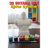 Craft3D Atölye Hulk (12 Cm Boyunda) Beton/taş/figür/büst Boyama Seti-çocuk Boyama Etkinliği