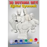 Craft3D Atölye Marvel Avengers Comics 5'li Süper Kahramanlar Taş/figür/büst Boyama Seti-çocuk Boyama Etkinliği