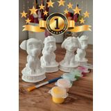 Craft3D Atölye Paw Patrol (Skye, Marshall, Rubble ve Chase) Pati Devriye Beton Biblo Çocuk Boyama Etkinliği