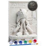 Craft3D Atölye Sonic Figür 15 cm Taş Biblo Çocuk Boyama Etkinliği Boyama Seti
