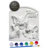 Craft3D Atölye Tom ve Jerry 15 cm Figür Taş Biblo Çocuk Boyama Etkinliği Boyama Seti