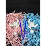 Craftboxtr Stitch & Angel Çift Taş Boyama Seti/kendin Yap,dıy,karne Hediyesi,doğum Günü,etkinlik - Beyaz