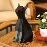 Craftcolic BOMBAY - 3 Boyutlu Metal Kedi Heykeli Ev Dekoru