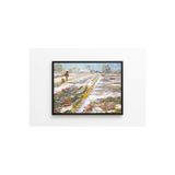CraftedByPi Van Gogh Karlı Manzara Çerçevesiz Poster 30x42 cm A3 Tablo Duvar Dekoru Mat Fotoğraf Kağıdı