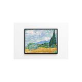 CraftedByPi Van Gogh Selvili Buğday Tarlası Çerçevesiz Poster 30x42 cm A3 Tablo Duvar Dekoru Mat Fotoğraf Kağıdı