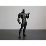 CRAFTEL Black Panther Altın Detaylı Figür - Kara Panter Ayakta Duruş Pozu Biblo Marvel Avengers Masaüstü Dekoratif Obje Koleksiyonluk