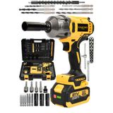 CRAFTERTOOLS 21 V 800Nm Torklu Çift Akülü Kömürsüz Motor Şarjlı Matkap Somun Sıkma Sökme