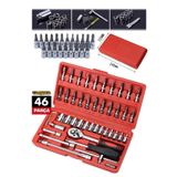 CRAFTERTOOLS tools Alman 46 Parça 1/4 Küçük Lokma Takımı Seti