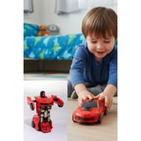 Craftivio 1 Adet Sürtmeli Transformers Robota Dönüşen Oyuncak Araba 13 cm - Renkli