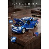 Craftivio 1:22 Ölçek Metal Ford Pickup Model Araba - Sesli, Işıklı ve Çek Bırak Off-Road Oyuncak Arazi Aracı