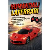Craftivio 1:24 Ölçek Full Fonksiyon Uzaktan Kumandalı Gerçekçi Spor Yarış Arabası (20 Cm) - Kırmızı