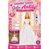 craftivio Anlily Güzeller Güzeli Gelin Oyuncak Bebek 30 cm Taç ve Asalı Prenses Kız Çocuk Hediye