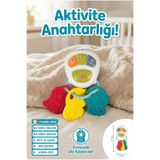 craftivio Bebek Araba Anahtarı ve Yumuşak Diş Kaşıyıcı Oyuncak - 4 Farklı Mod, Sesli Aktivite Anahtarlığı