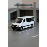 Craftivio Beyaz 1:43 Ölçek Die Cast Kapıları Açılır Lisanslı Mercedes Sprinter Oyuncak Metal Model Araba - Renkli