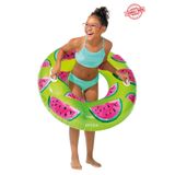craftivio Büyük Boy Karpuz Desenli Simit Tutmalı Yetişkin Ve Çocuk Deniz Havuz Simidi 107 Cm Yeni Sezon