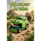 Craftivio Dinozor Dönüşen Araba Çarpınca Açılan Robot Kamyon Sürtmeli Oyuncak Iş Makinesi Yeşil - Renkli