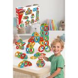 craftivio Eğitici Geometrik Yapı Blokları 64 Parça Zeka Geliştirici Puzzle Tak Çıkar Oyuncak 3+ Yaş