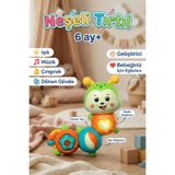 craftivio Eğitici Sesli ve Işıklı Neşeli Tırtıl Bebek Oyuncağı 6 Ay+ Zeka Geliştirici Çıngıraklı Müzikli