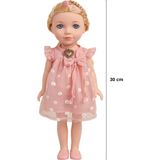 Craftivio Elonna Ingilizce Konuşan ve Şarkı Söyleyen Oyuncak Bebek 30 cm - Pembe