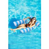 craftivio Fileli 3 Yastıklı Premium Deniz Havuz Hamağı 4 Fonksiyonlu Havuz Deniz Yatağı 120x122 cm