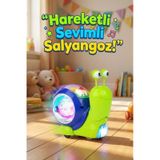 Craftivio Hareketli Işıklı Müzikli Salyangoz Oyuncak - Bebek Emekleme Yardımcısı Eğitici Yürüyen Salyangoz Hayvanlar