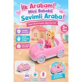 craftivio İlk Arabam Mini Bebekli Sevimli Oyuncak Araba 3+ Yaş Evcilik Seti