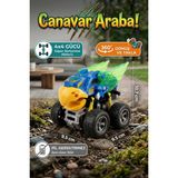 Craftivio Kartal Temalı Canavar Araba Seti - 360 Derece Takla Atan Atalet Motorlu Monster Truck Oyuncak